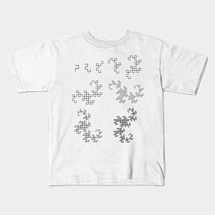 Dragon fractal [black] Kids T-Shirt